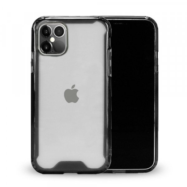 Wholesale Clear Armor Hybrid Transparent Case for iPhone 12 Mini 5.4in (Smoke)